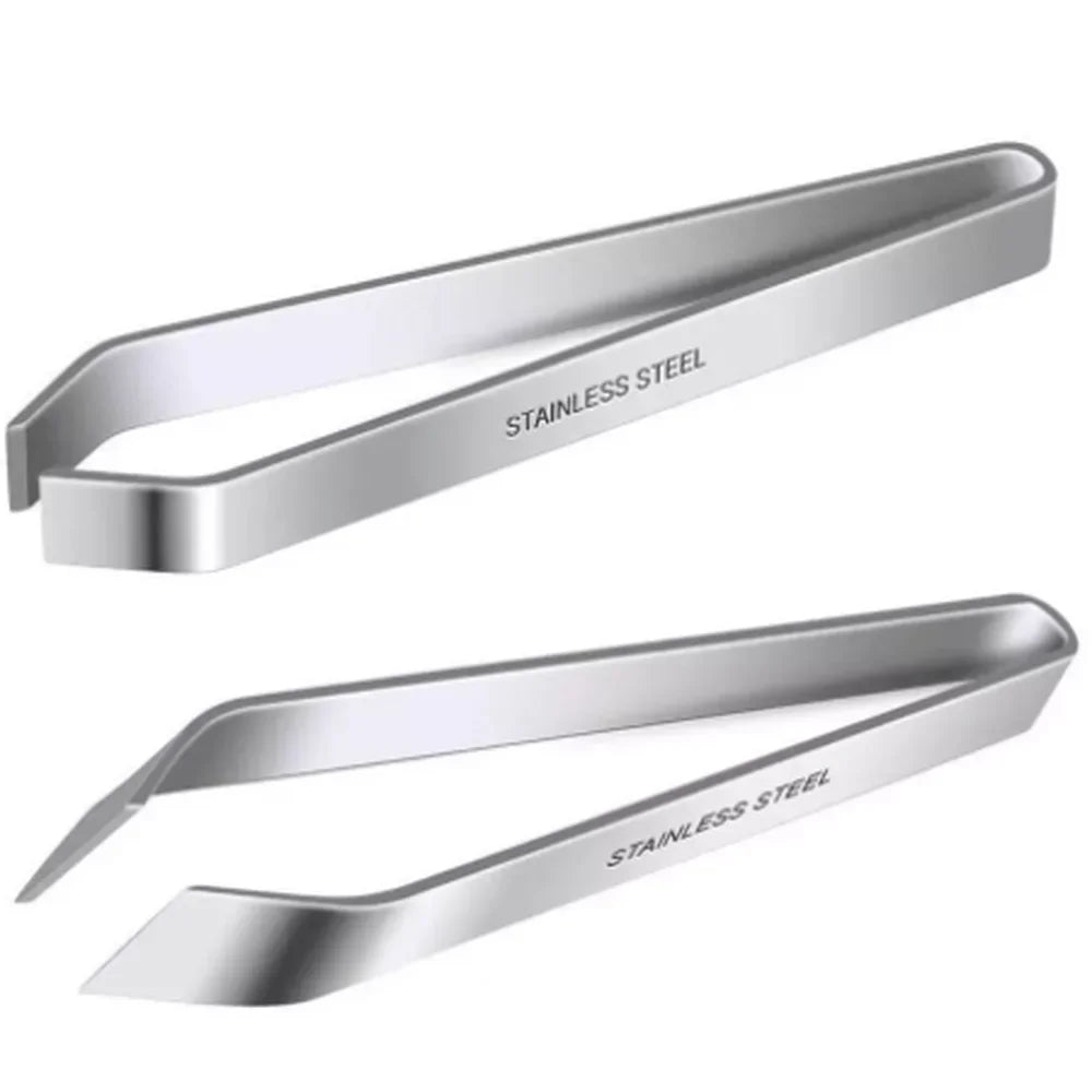 Stainless Steel Fish Bone Tweezers – Pin Bone Remover Pliers with Flat or Bevel Edge – Ideal for De-Boning Salmon & Fish Fillets