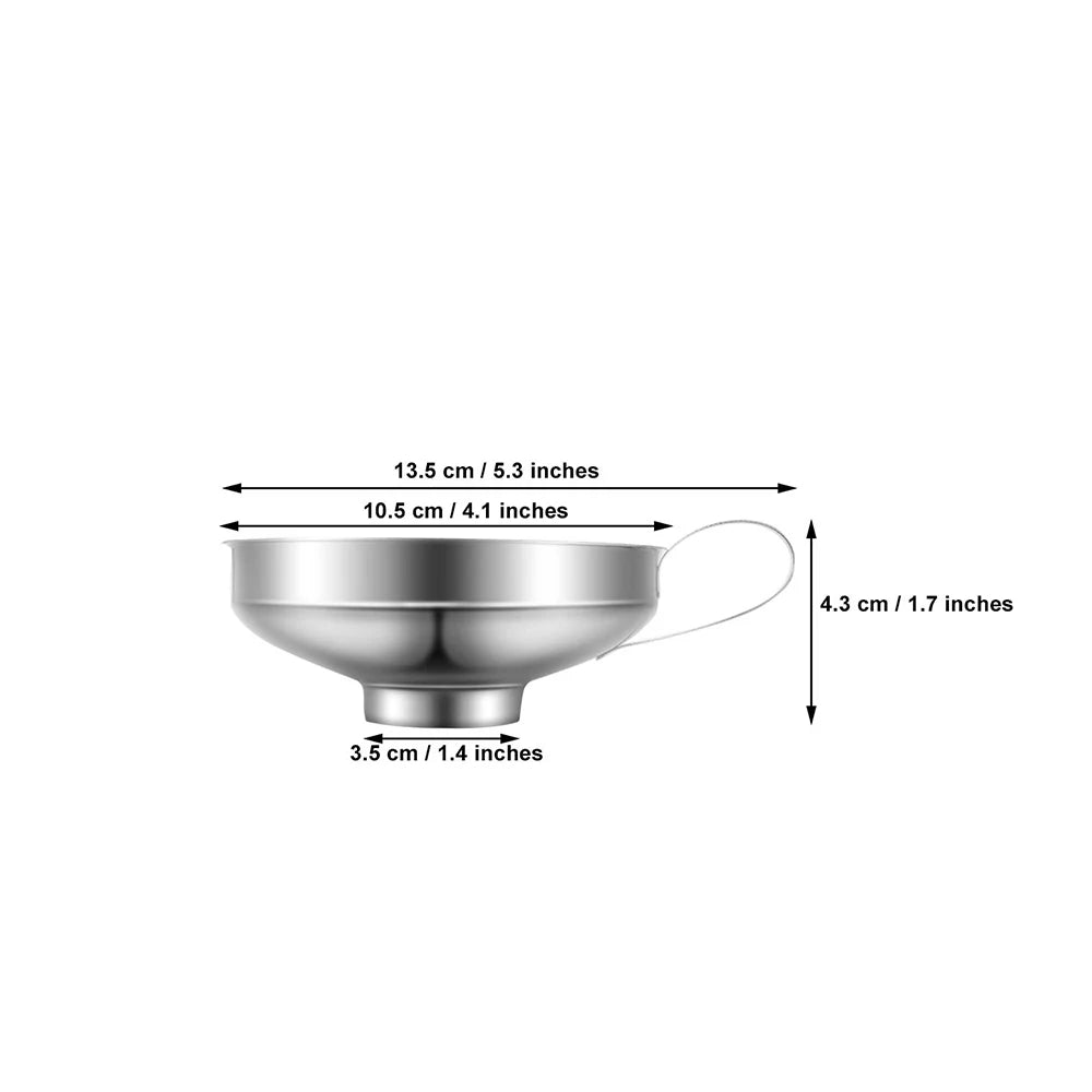 Stainless Steel Wide Mouth Canning Funnel – Metal Jar Funnel for Filling Mason Jars – Great for Jams, Preserves & Dry Goods – Available in Small, Large & Set