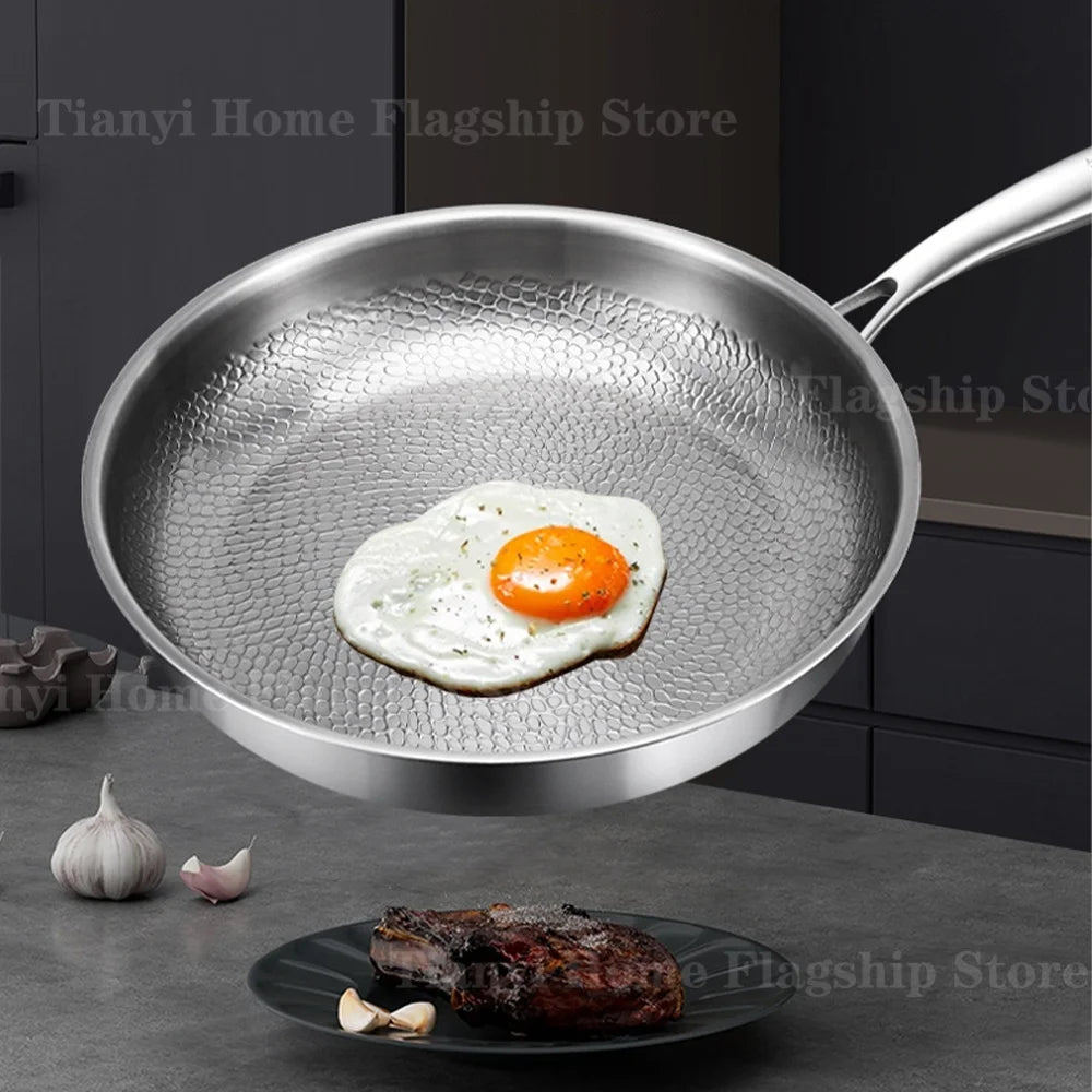 Titanium Stainless Steel Frying Pan