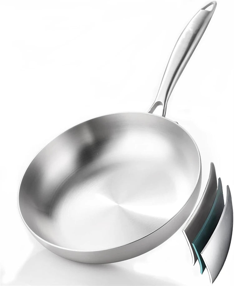 304 Stainless Steel Frying Pan