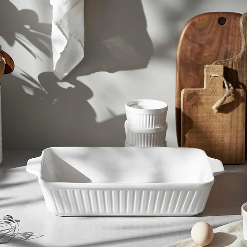 Ceramic Baking Dish with Easy-grip Handles