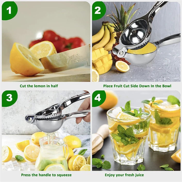 Zinc Alloy Manual Lemon Squeezer and Citrus Press
