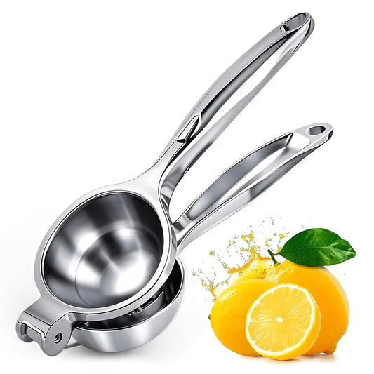 Heavy-Duty Zinc Alloy Lemon Squeezer – Manual Citrus Press & Lime Juicer with Bowl – Great for Lemons, Limes & Small Oranges – Available in 1 Piece & 1 Set