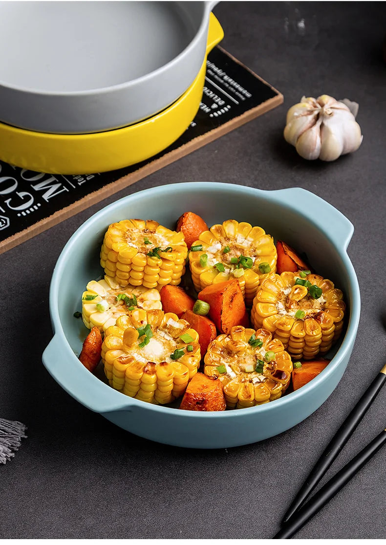 Ceramic Baking Dish — Oven-Safe Au Gratin Dish