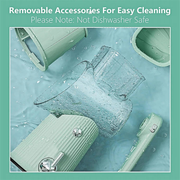 5-in-1 Rotary Cheese & Vegetable Grater with Handle & Suction Base – Multifunctional Manual Drum Grater / Slicer & Shredder with Easy-to-Swap Stainless Steel Interchangeable Rotating Drum Blades for Slicing, Shredding & Grinding (Light Green)