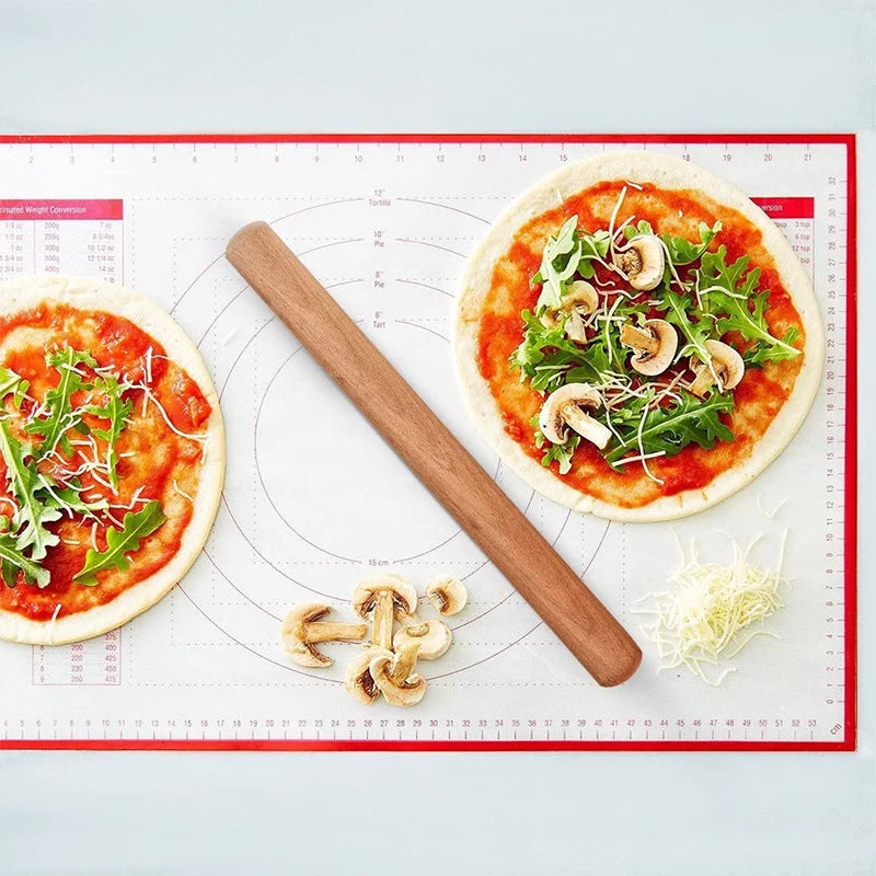 40cm Natural Beech Wood Rolling Pin – Dough Roller for Pastry, Pasta & Pizza – Best for Baking, Dumplings & Homemade Bread