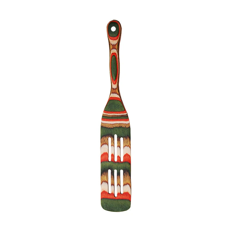 Pakkawood Wooden Cooking Spoons & Serving Utensils – Nonstick-Safe Salad Servers & Kitchen Utensil Set – Best for Cooking & Serving