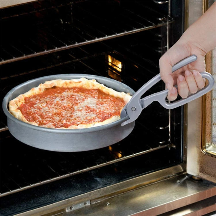 Cast Aluminium Pan Gripper Clamp – Anti-Scald Plate, Bowl & Pizza Pan Lifter – Best for Lifting Hot Dishes from Ovens & Steamers