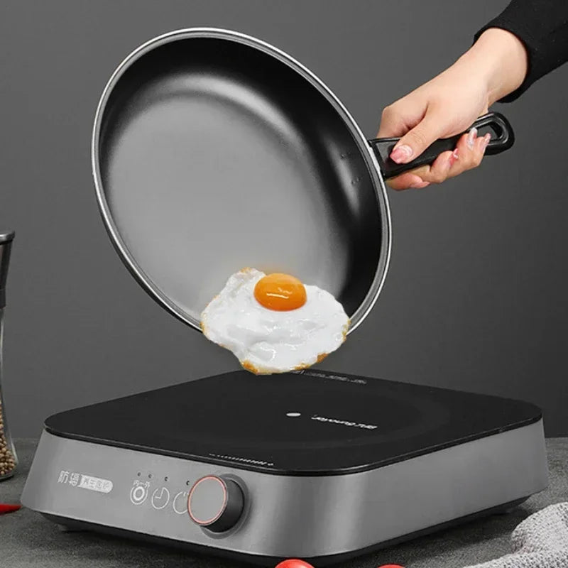 Non-Stick Frying Pan Set with Ergonomic Heat-Resistant Handles – Durable Skillets for Eggs, Pancakes, Searing, Sauces & Daily Meals – Compatible with Induction, Gas, Ceramic & Electric Cooktops – Set Includes 20cm, 25cm