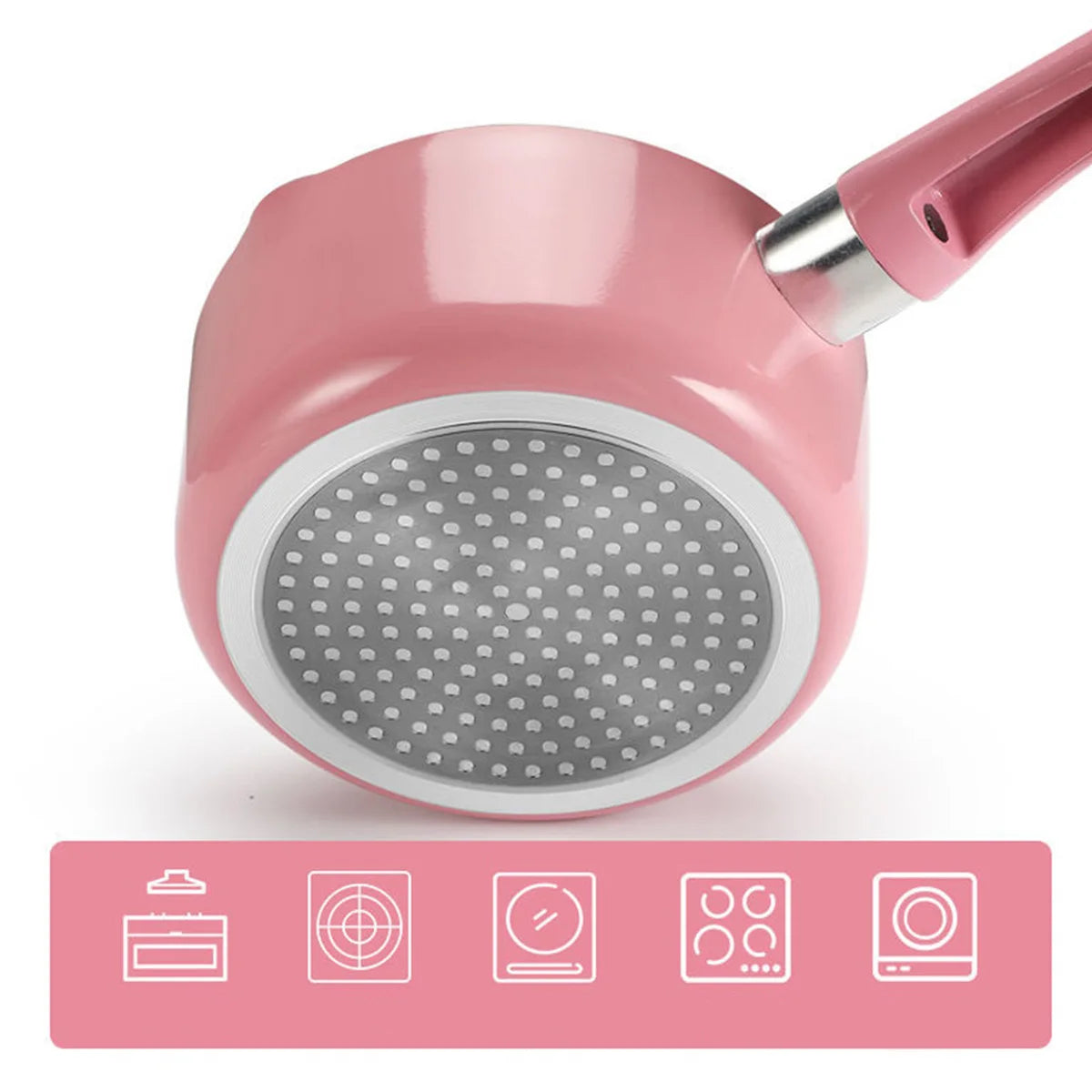 Non-Stick Aluminium Saucepan with Lid – Aluminium Alloy, Gas & Induction Compatible, Available in 1.4L & 2.2L – Great for Soups, Sauces, Milk and Everyday Cooking