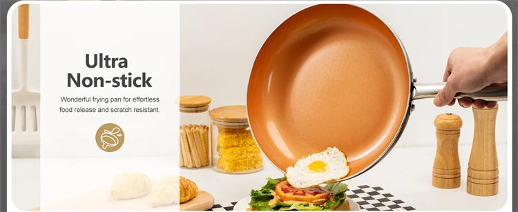 Non-Stick Frying Pan with Glass Lid 20cm