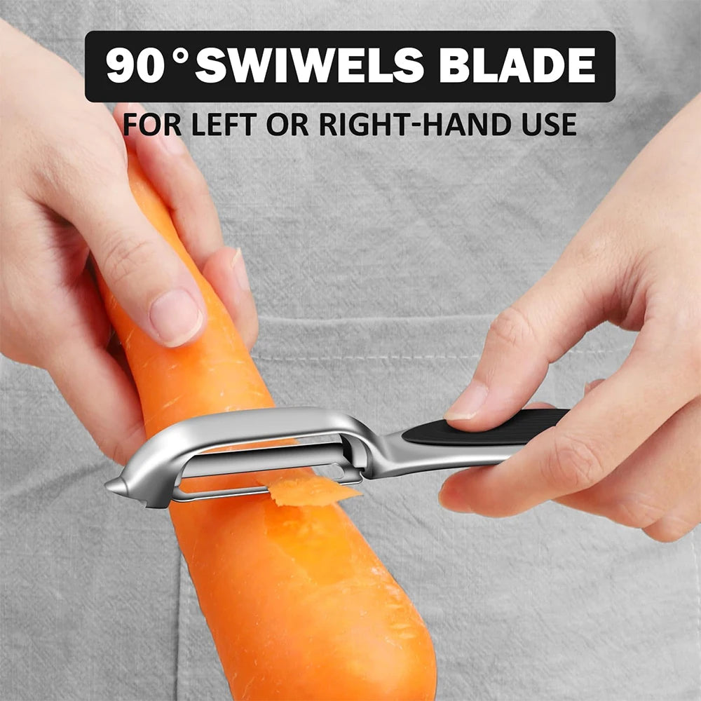 Ultra Sharp Stainless Steel Vegetable Peeler – Zinc Alloy Handle Potato, Carrot & Apple Peeler – Perfect for Fruit & Vegetable Prep – Available in 1 & 2 Pieces