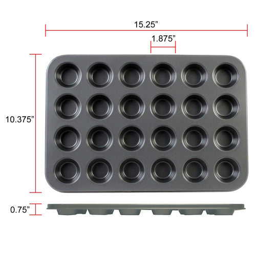 Carbon Steel 24 Cup Non Stick Muffin Pan