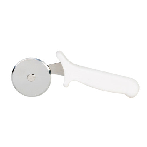 White Wheel Pizza Cutter with Plastic Handle 64mm