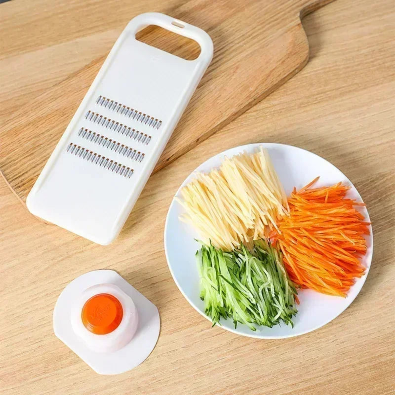 Manual Vegetable Grater & Slicer – Carrot & Cabbage Shredder with Stainless Steel Blades – Great for Salads, Coleslaw & Stir-Fries – Available in Blue, White & Green Colours