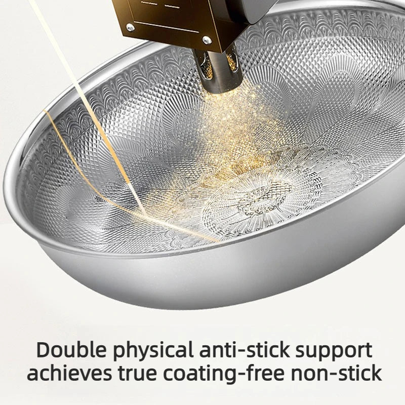 Pure Titanium Hammered Frying Pan 28cm