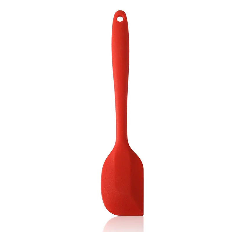 27cm Heat Resistant Silicone Spatula – Flexible Non-Stick Scraper for Baking & Cooking – Ideal for Mixing, Folding & Scraping Bowls – Available in Black, Blue, Orange, Pink, Red & Yellow Colours