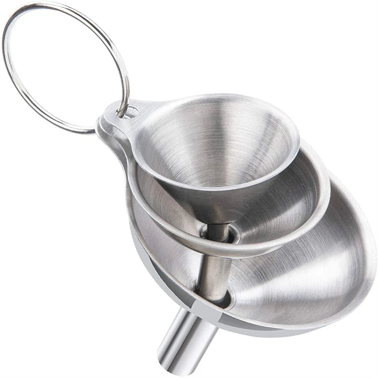 Stainless Steel Kitchen Funnel Set