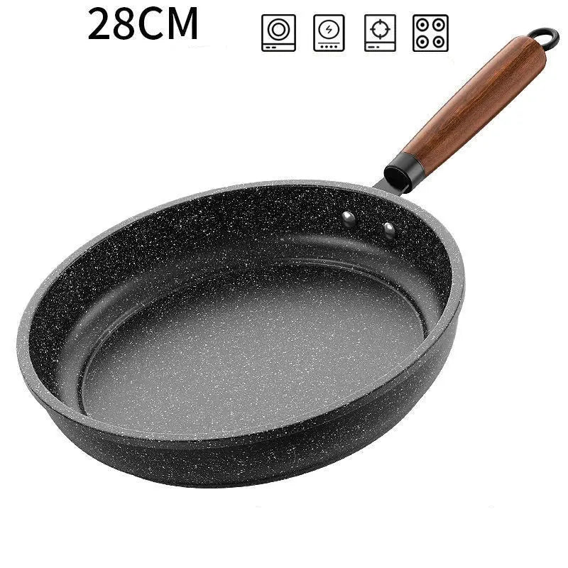 Maifan Stone Coating Non-Stick Frying Pan – Breakfast Skillet for Pancakes, Steaks, Searing, Frying Eggs & Omelettes – Available in 24cm, 26cm, 28cm & 30cm (No Lid) and 24cm, 26cm, 28cm (With Lid) Options 28cm No lid