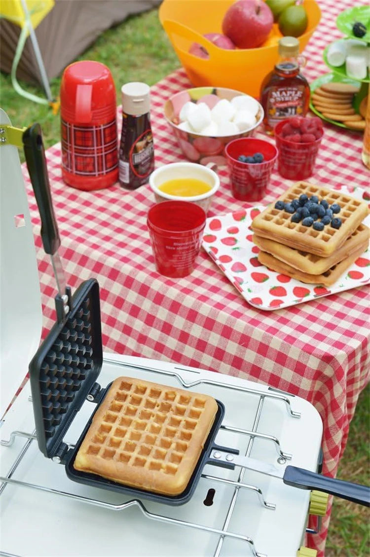 Stovetop Belgium Waffle Maker Pan