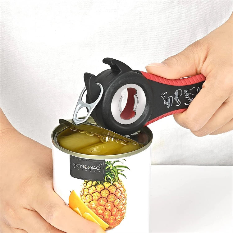 5-in-1 Jar Opener Set for Weak Hands – Multi-Function Can & Bottle Opener with Non-Slip Silicone Grip – Perfect for Seniors & Arthritic Hands – Available in Black, Red, Orange, Green & Blue Colours