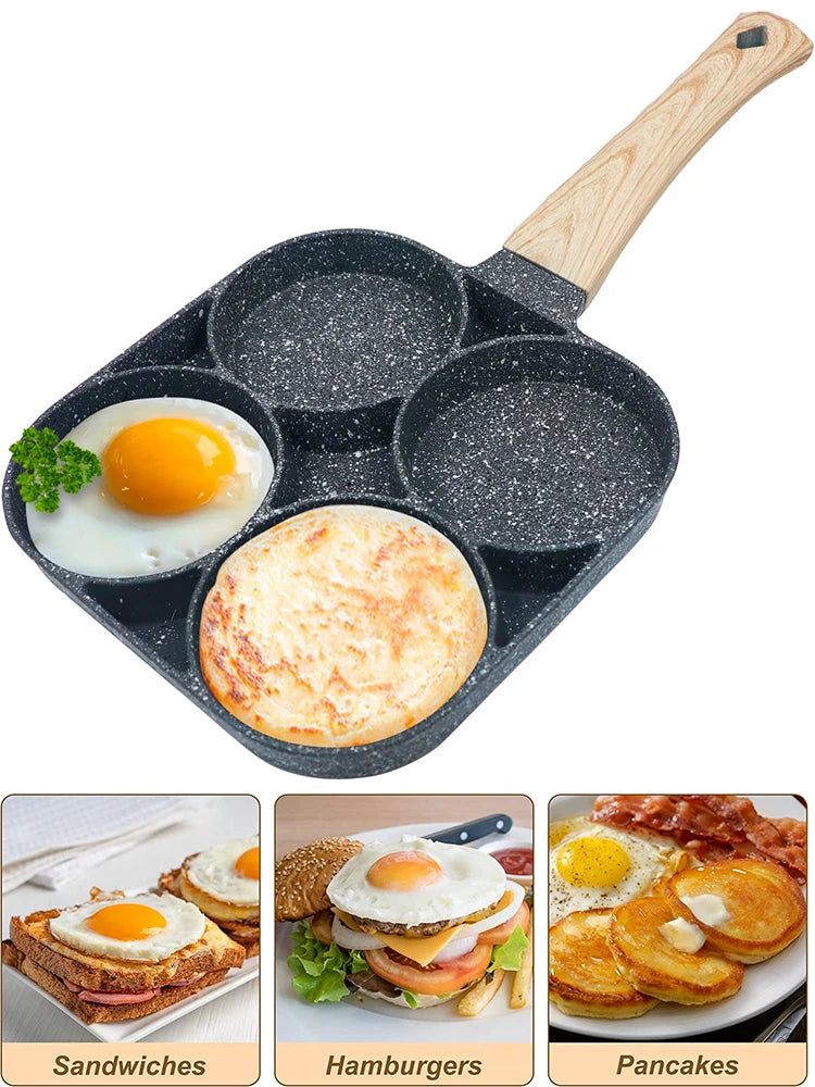 4-Hole Non-Stick Egg Frying Pan