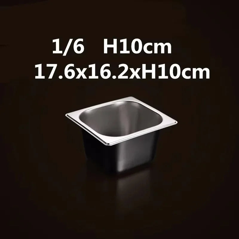 304 Stainless Steel Gastronorm Food Pan – GN Chafing & Buffet Container, Available in 1/9, 1/6, 1/4, 1/3 & 1/2 Sizes with Multiple Depths & Matching Lids