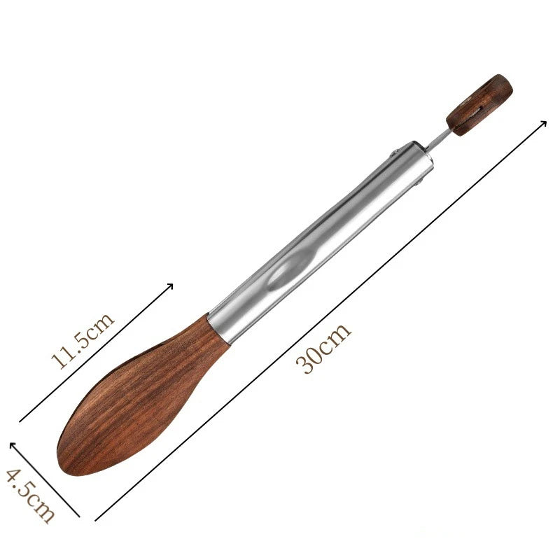 Stainless Steel Kitchen Tongs with Wooden Tips 30cm
