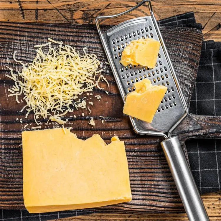5-Piece Stainless Steel Kitchen Grater & Zester Set with Cleaning Brush – Includes Fine, Medium & Coarse Graters, Lemon Rind Remover / Citrus Peeler – Ideal for Cheese, Vegetables, Chocolate, Citrus & Daily Cooking Tasks