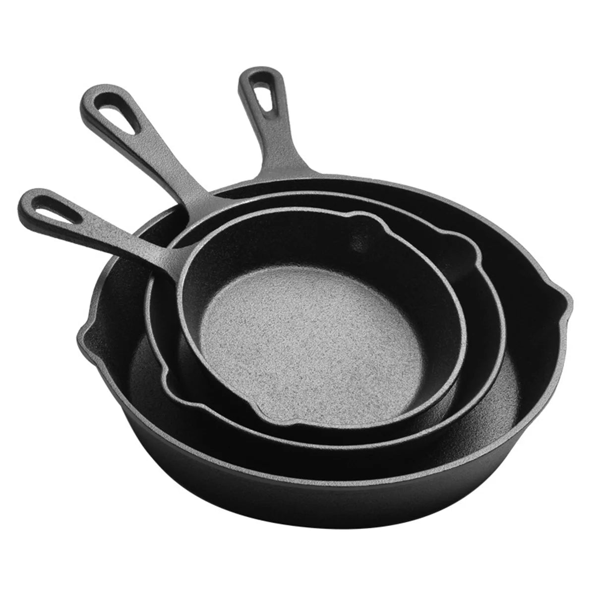 Cast Iron Skillet Set – 3 Pieces