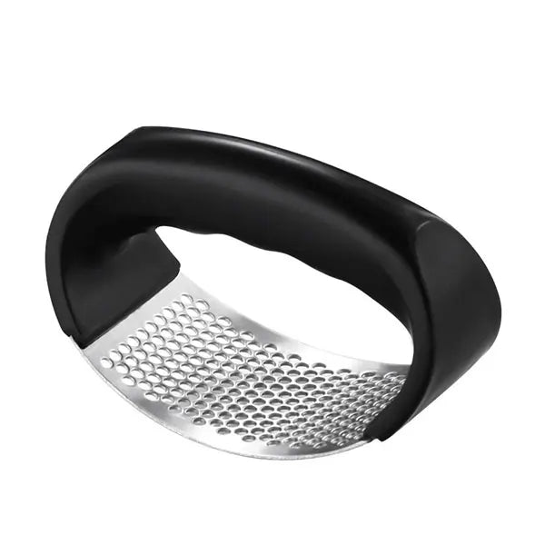 Stainless Steel Garlic Rocker Press – Manual Garlic & Ginger Crusher & Mincer – Best for Quick Minced Garlic – Available in Black & Silver