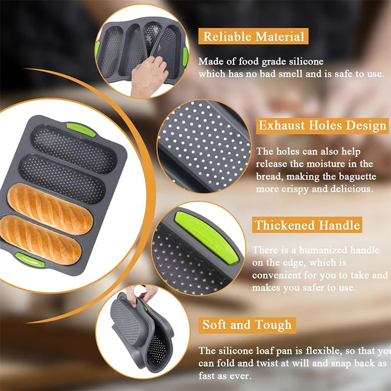 Silicone Baguette Baking Pan