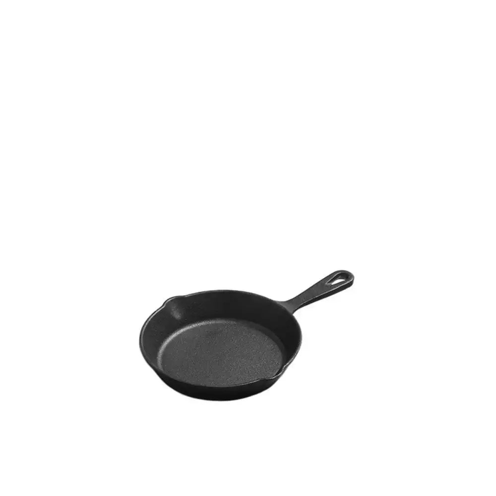 Pre-seasoned Cast Iron Frying Pan – Non-Stick Skillet for Steak, Eggs, Stir-Fry, and Baking, Compatible with Induction & Gas Stoves (14cm, 16cm, 20,26cm Sizes) 14cm-5.51in