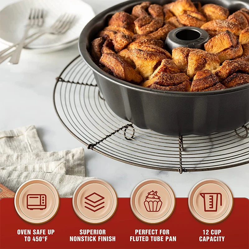Carbon Steel Fluted Tube Cake Pan