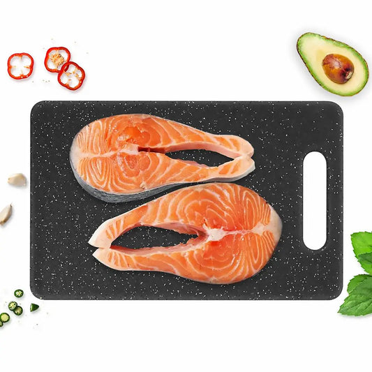Marble Effect Chopping Board with Non-Slip Handle – Speckled PP & TPR Cutting Board, Dishwasher Safe – Perfect for Small Kitchens – Available in 25 x 15cm & 30 x 20cm