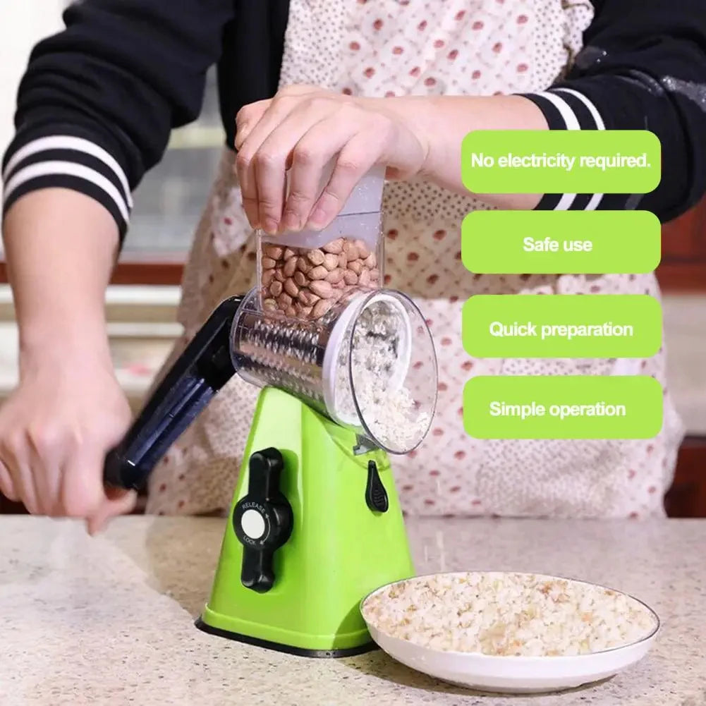 Rotary Cheese Grater with Peeler