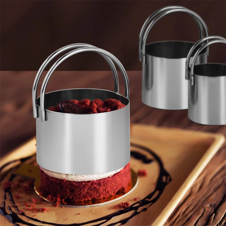 Stainless Steel Round Biscuit Cutter Set — 5 Piece