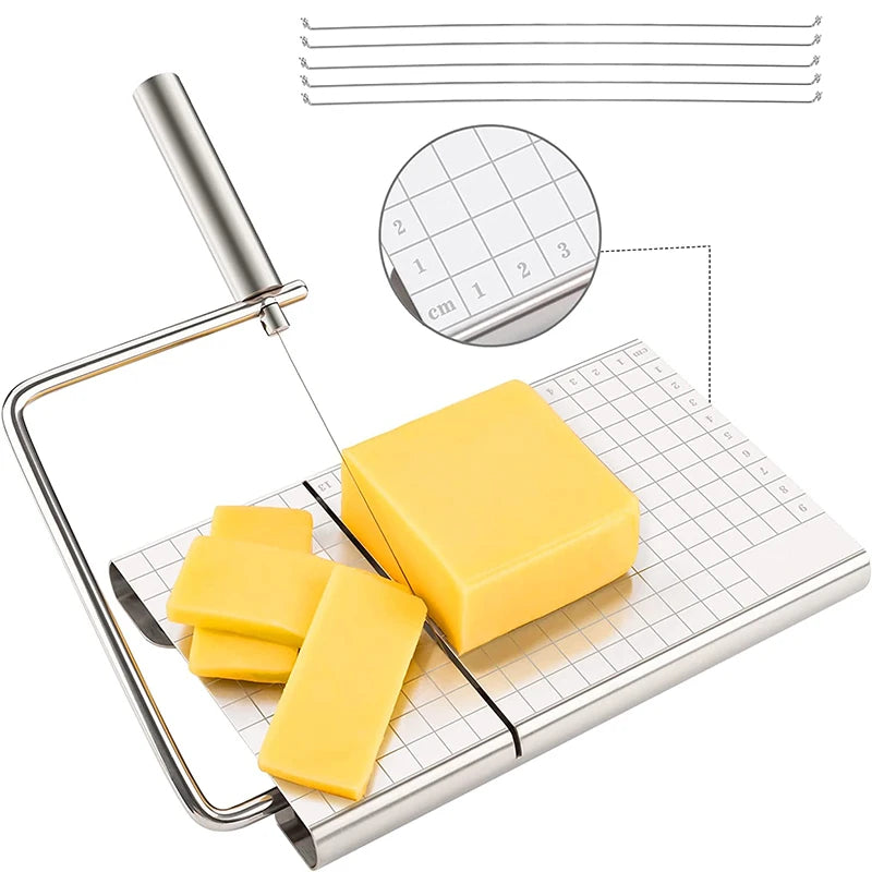 Cheese Slicer Board with Wire and 5 Replacement Wires Default Title