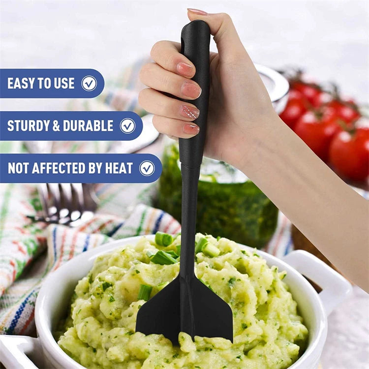 Heat Resistant Meat Chopper & Masher – Mince & Burger Smasher Tool for Nonstick Pans – Best for Browning Mince & Mashing Potatoes