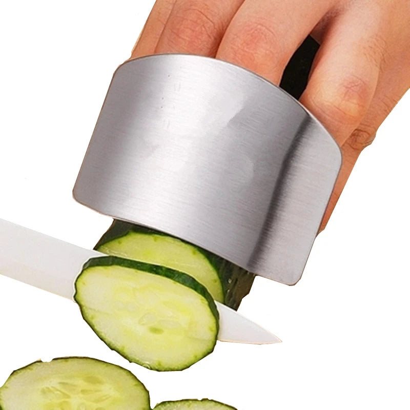 Stainless Steel Finger Guard – Kitchen Knife Safety Finger Protector – Perfect for Safe Chopping & Slicing Default Title