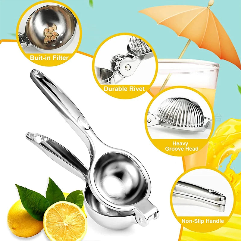 Zinc Alloy Manual Lemon Squeezer and Citrus Press