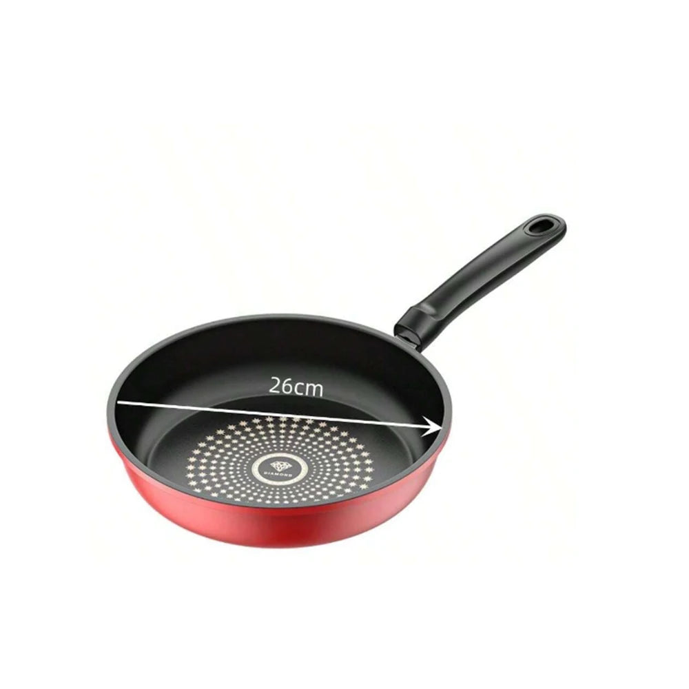 Non-Stick Iron Omelette Pan with or without Glass Lid – Multi-Purpose Frying Pan for Gas & Induction – Great for Omelettes, Eggs & Pancakes (26cm)