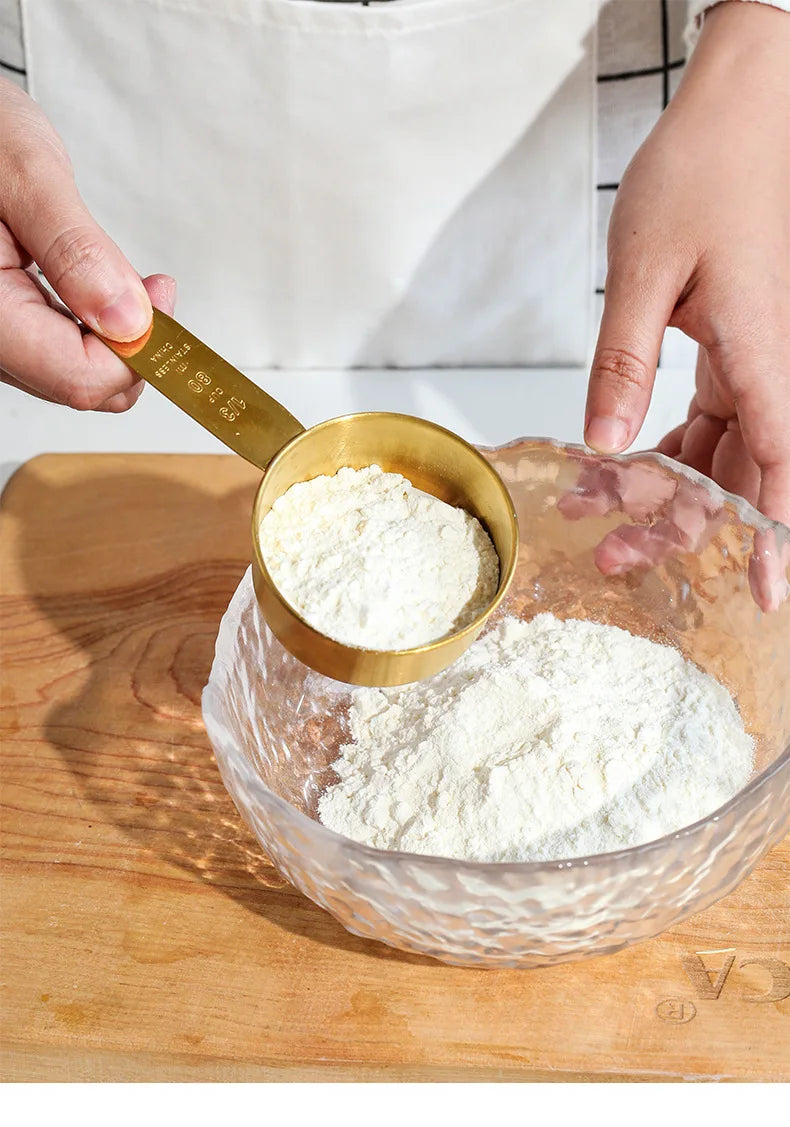 4-Piece Stainless Steel Measuring Cup & Spoon Set