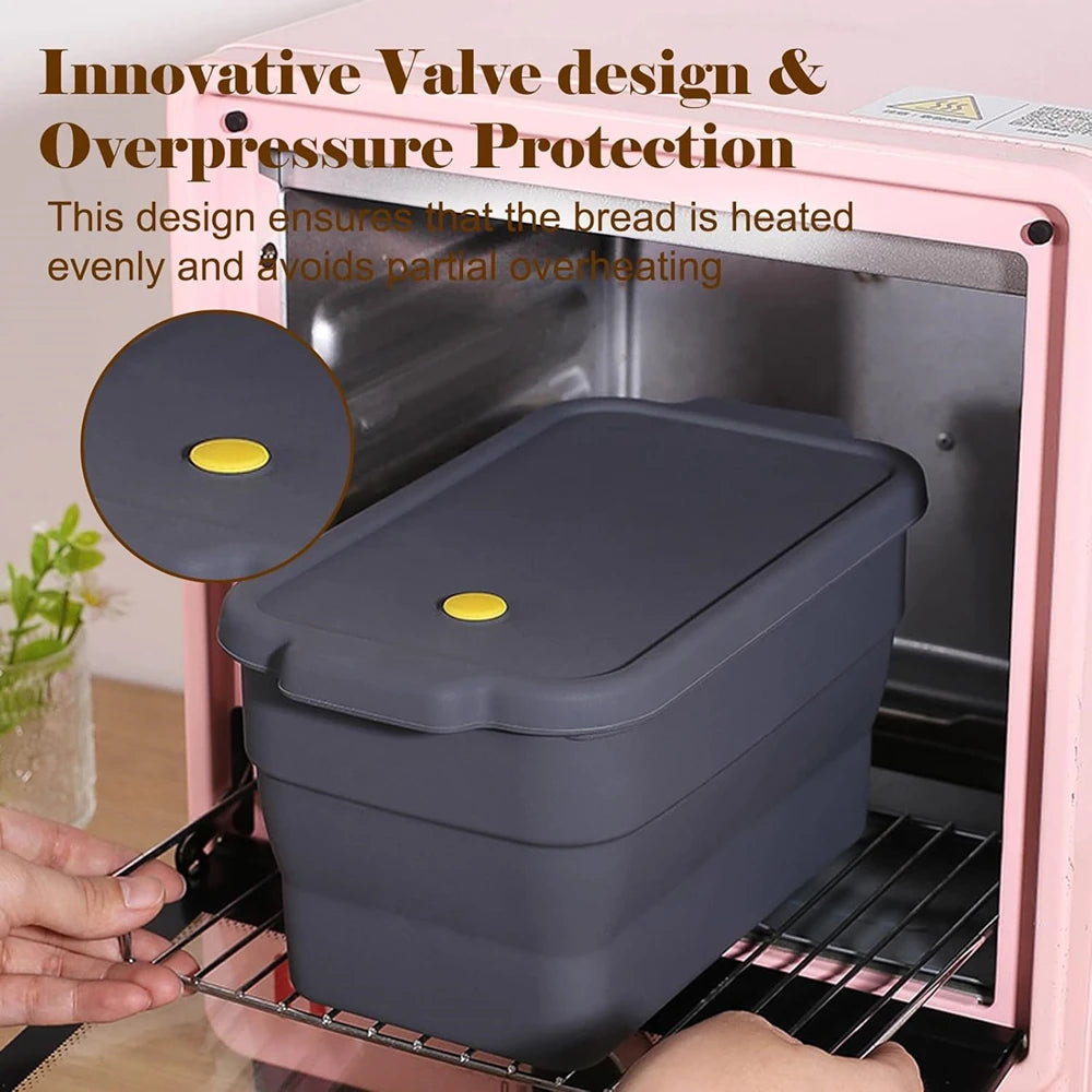 Silicone Bread Loaf Pan — Collapsible Non-Stick Baking Mould