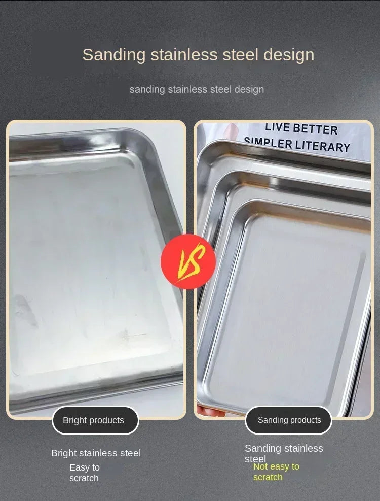 Stainless Steel Baking Tray with Wire Rack