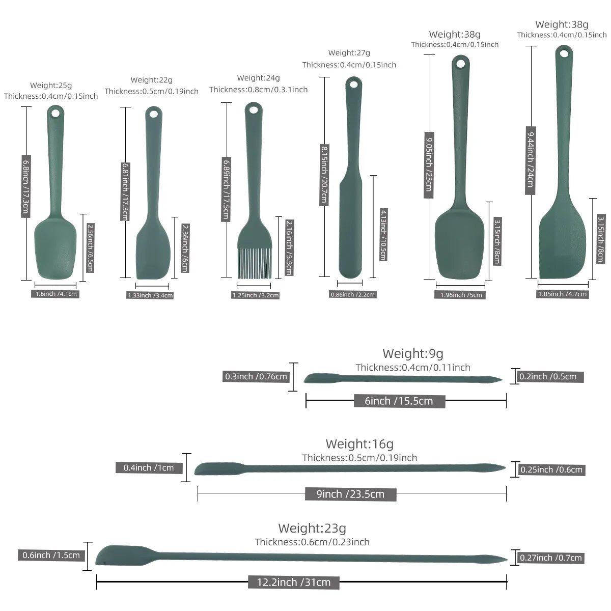 Silicone Spatula Set