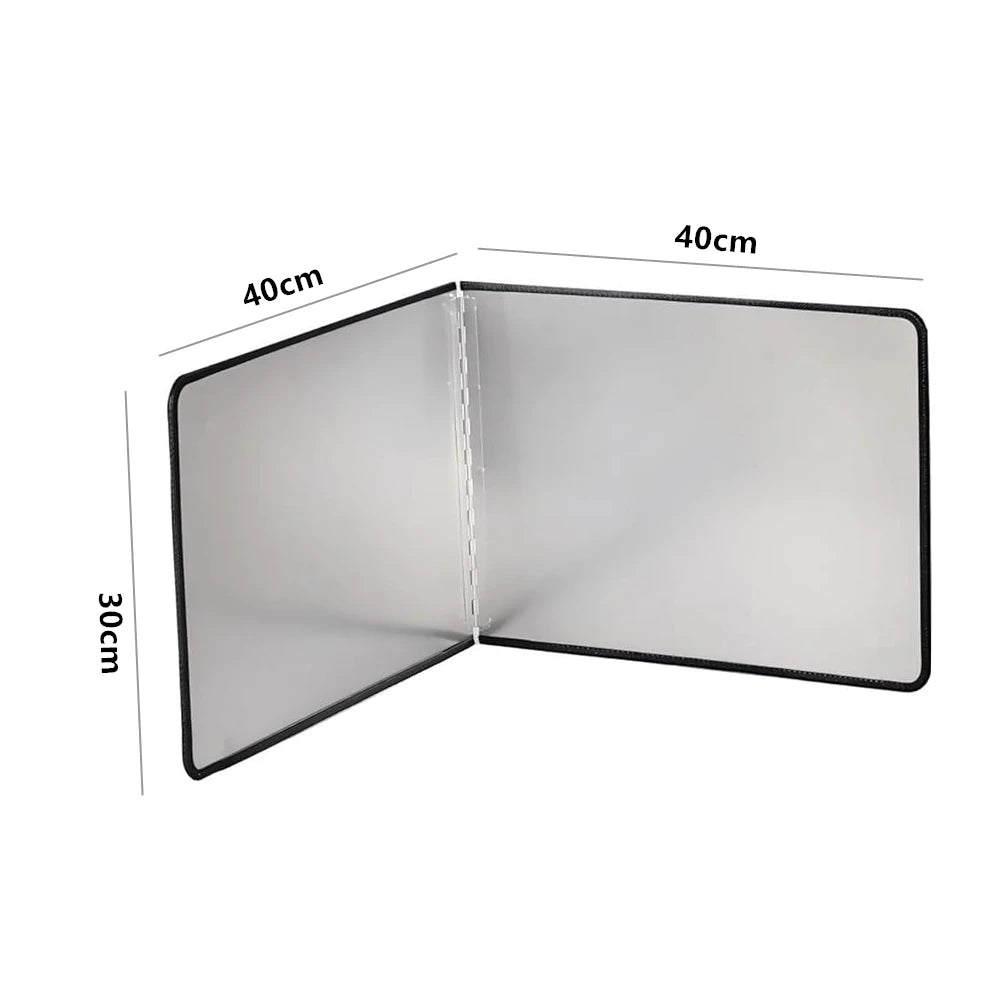 Foldable Stainless Steel Splatter Guard – Hob Oil Splash Board & Heat Shield – Great for Frying on the Stove Top – Available in Multiple Sizes