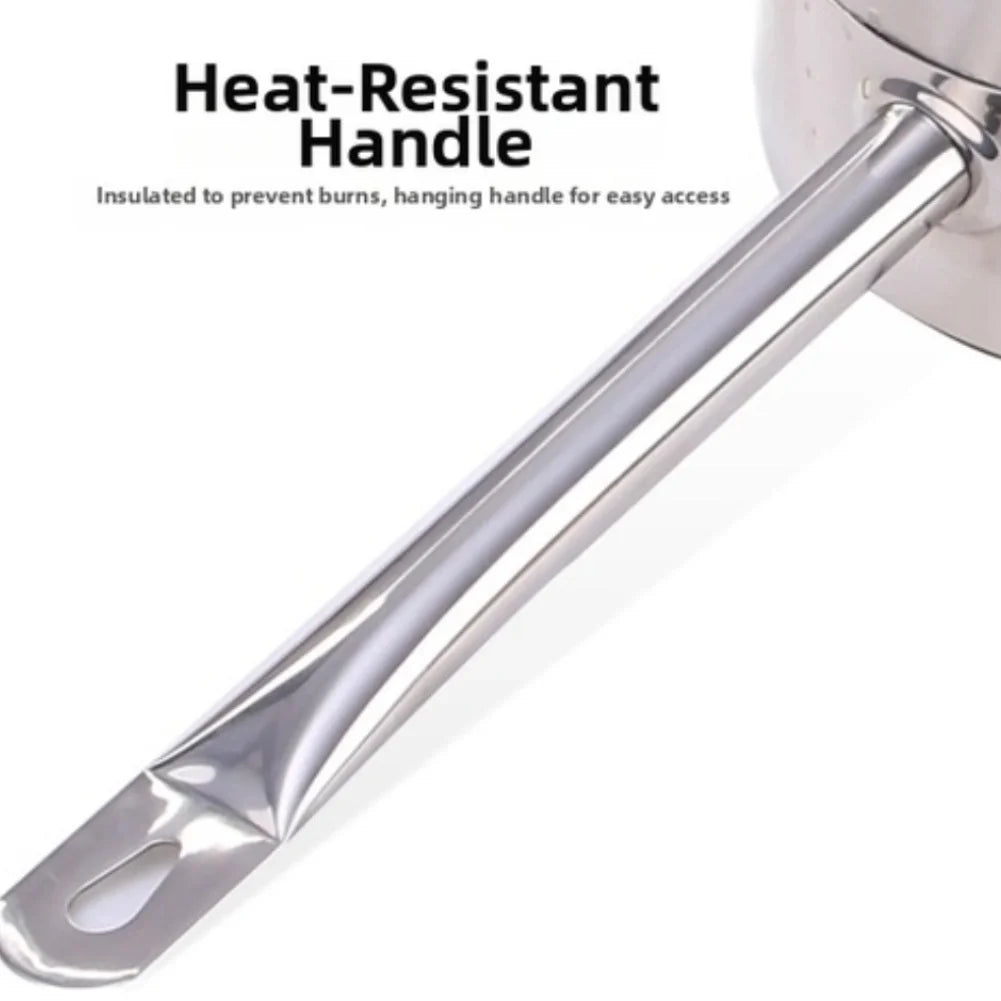 Stainless Steel Saucepan with Lid - Available sizes: 16cm, 18cm, 20cm, 22cm, 24cm