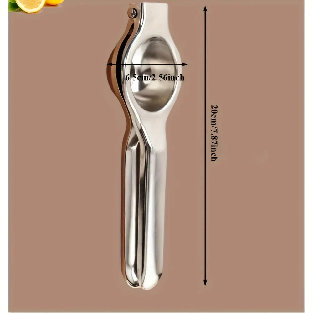 Stainless Steel Manual Lemon Juicer – Hand Press Citrus Squeezer for Lemons, Limes & Oranges – Perfect for Fresh Juice at Home or in Cafés
