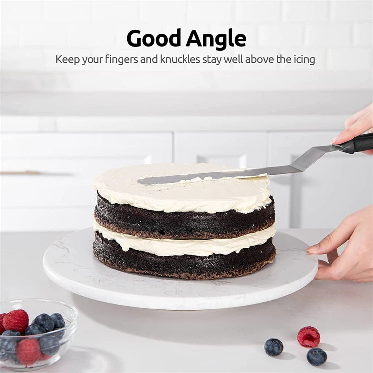 Stainless Steel Offset Icing Spatula – Cake Decorating & Frosting Palette Knife – Ideal for Smoothing Buttercream & Spreading Icing – Available in 6 Inch, 8 Inch & 10 Inch